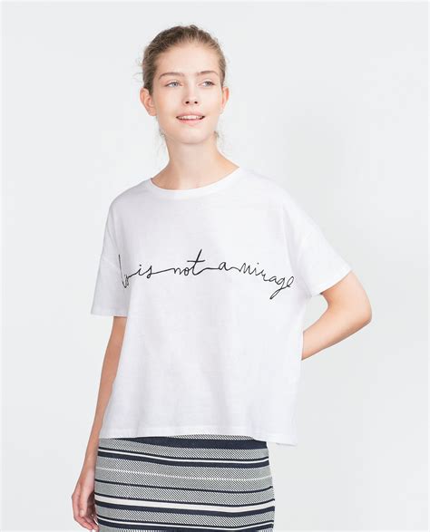 zara white t shirt